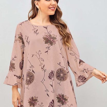 Plus Size Printed Top