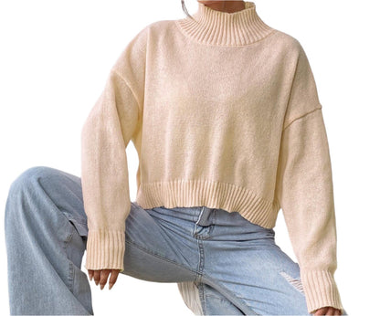 Turtleneck Pullover Loose Sweater