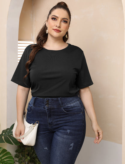 Plus Size Sexy Backless Butterfly Hollow Cutout Casual Top