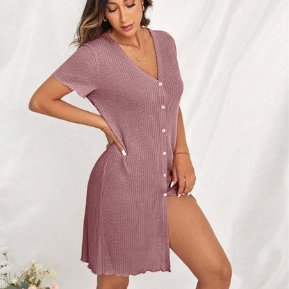 Short Sleeved Loose Casual Nightdress