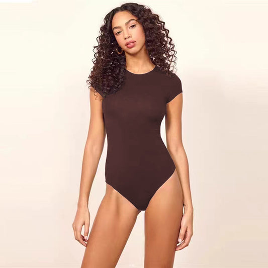 Sexy Tight Cotton Rib Bodysuit