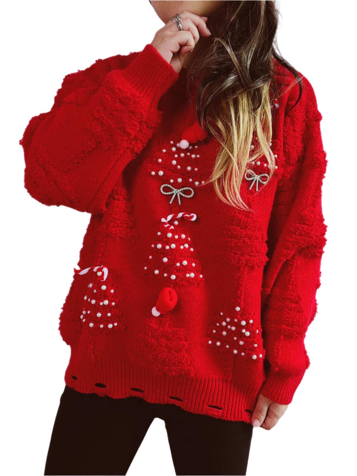 Christmas Decoration Flocking Sweater