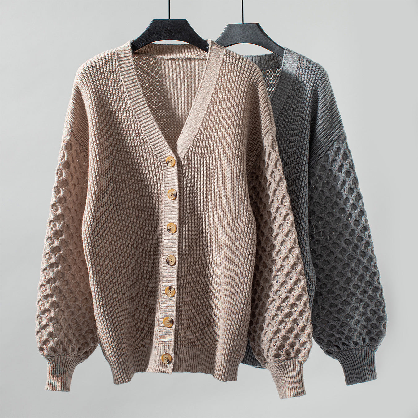 Knitted Retro Loose Long Sleeve Sweater Cardigan