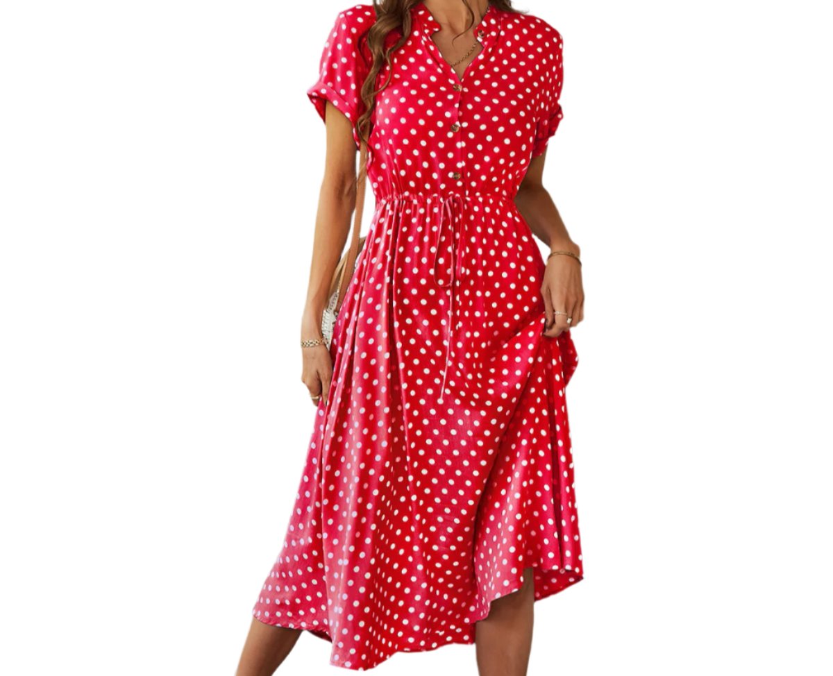 Self Developed Designed Polka Dot Dress