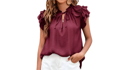 Ruffle Sleeve Top