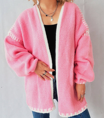 Knitted Preppy Chic Cardigan