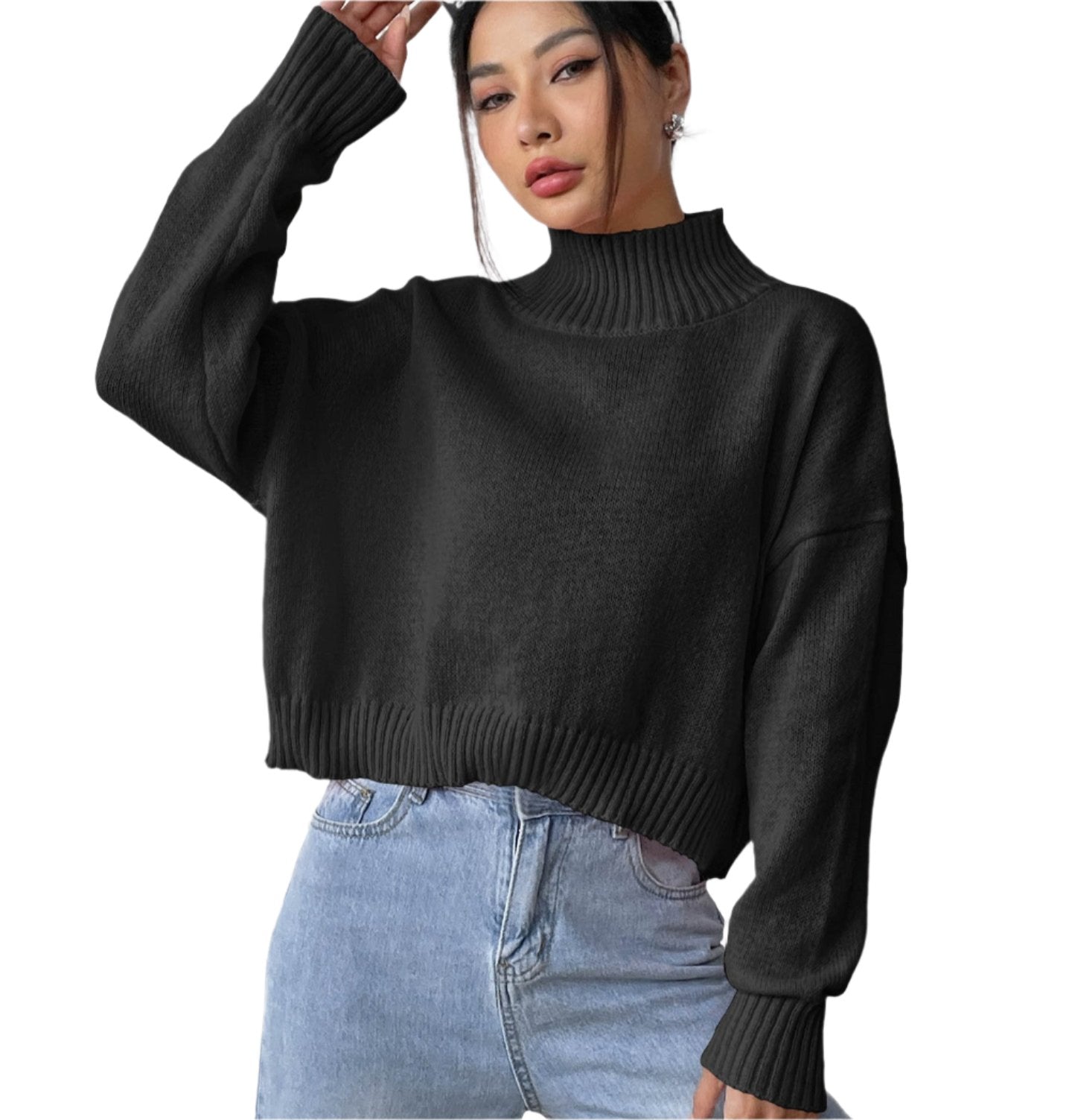 Turtleneck Pullover Loose Sweater