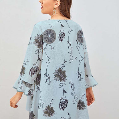 Plus Size Printed Top