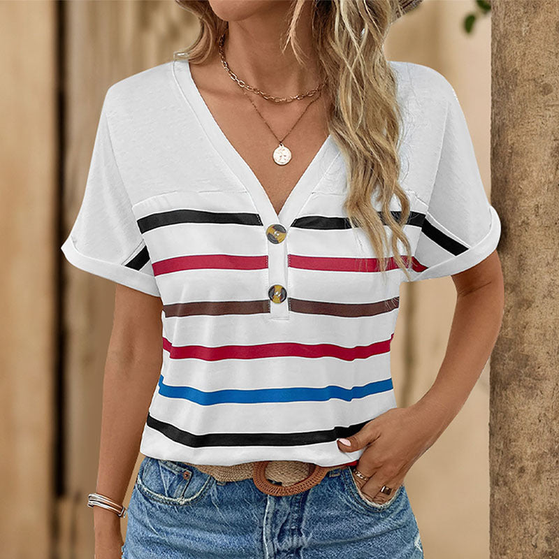 Short Sleeve Striped Shirt