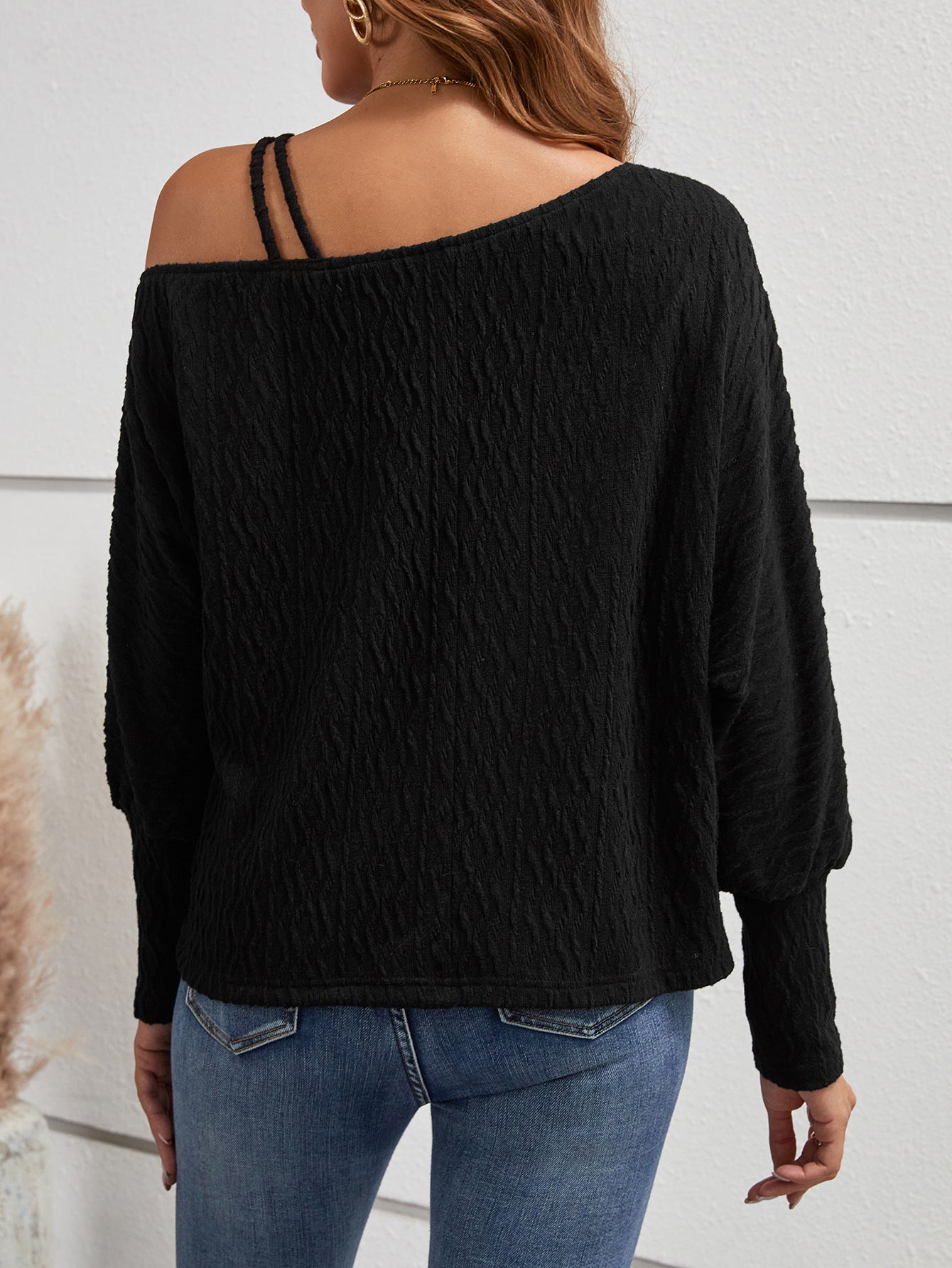 Long Sleeve Off-Shoulder Top