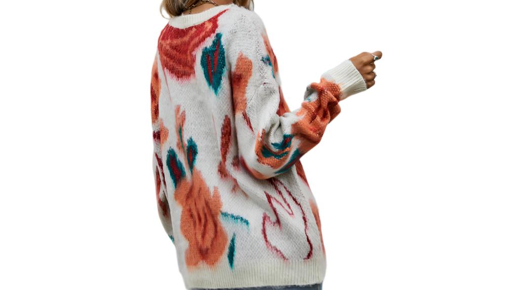 Stitching Personality Knitted Sweater