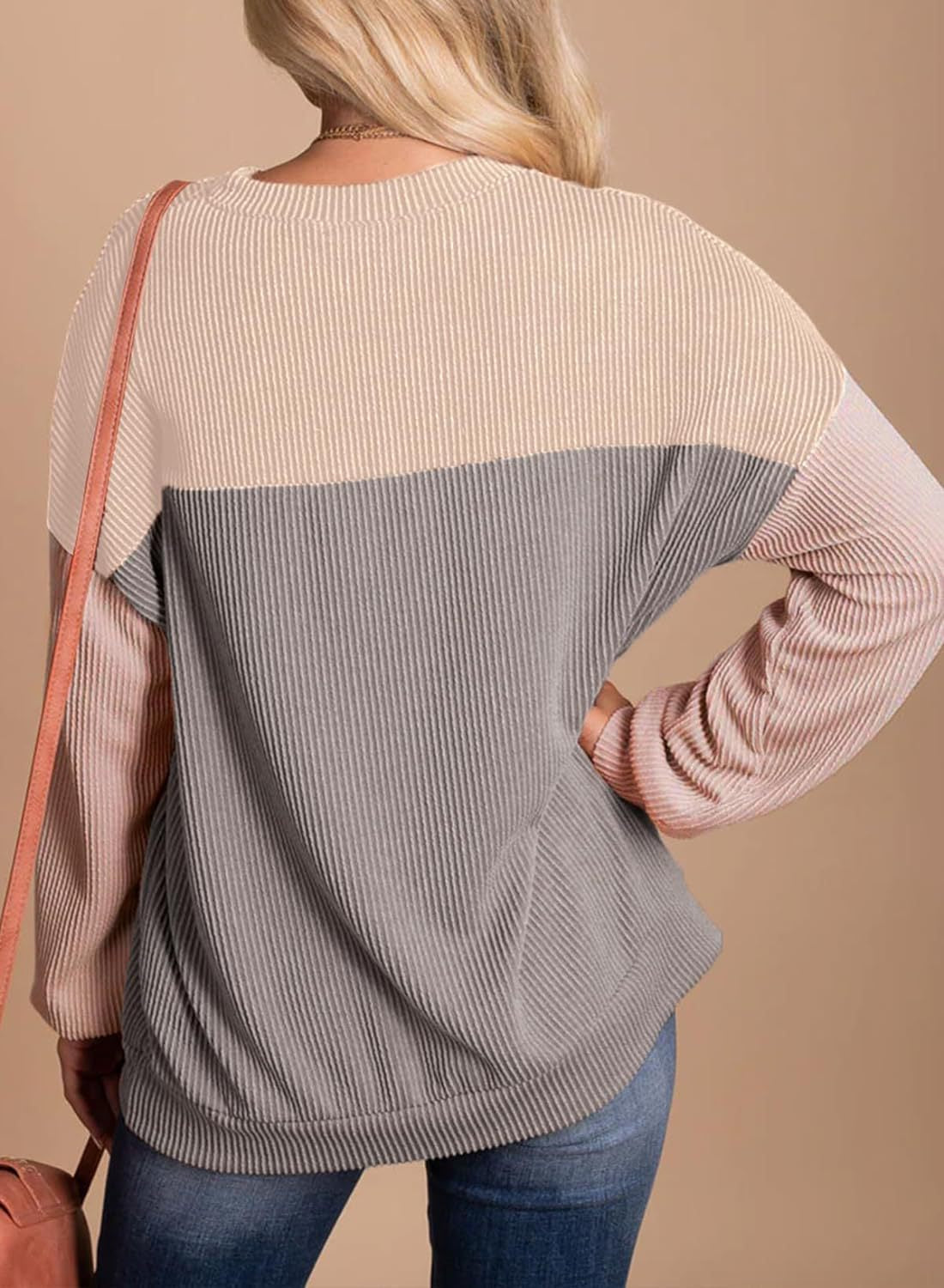 Casual Striped Multi Color Mosaic Sweater