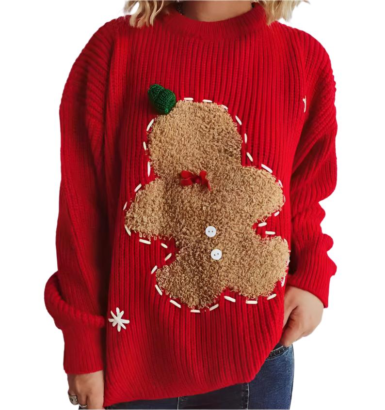 Christmas Gingerbread Pullover Sweater