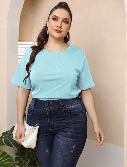 Plus Size Sexy Backless Butterfly Hollow Cutout Casual Top