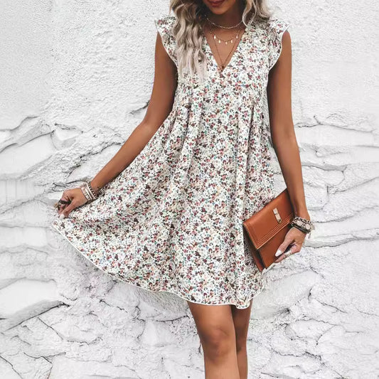 Western Floral Comfortable Dress