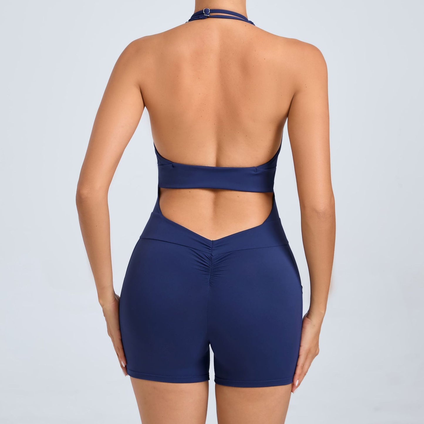 Backless Adjustable Halter Yoga Fitness Sports Romper