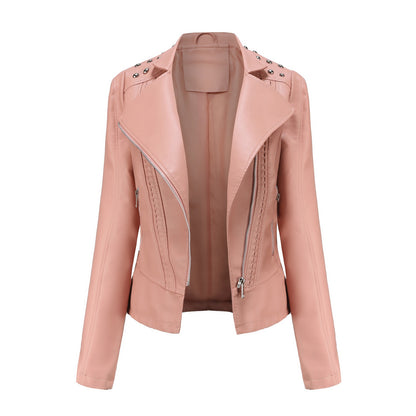 Rivet Leather Motorcycle Jacket