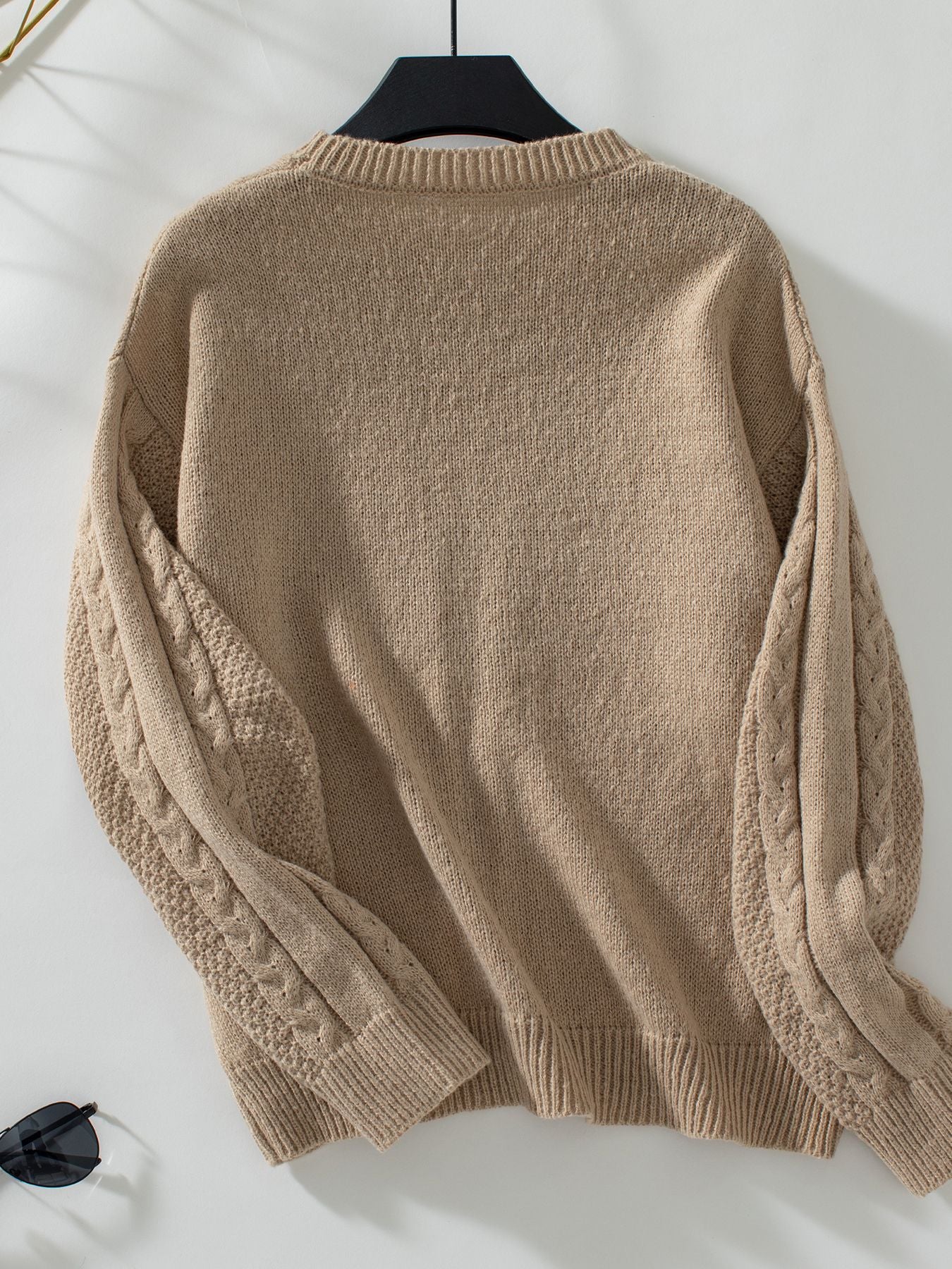 Hollow Cutout Pullover Sweater