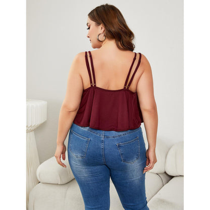 Plus Size Loose Slip Top