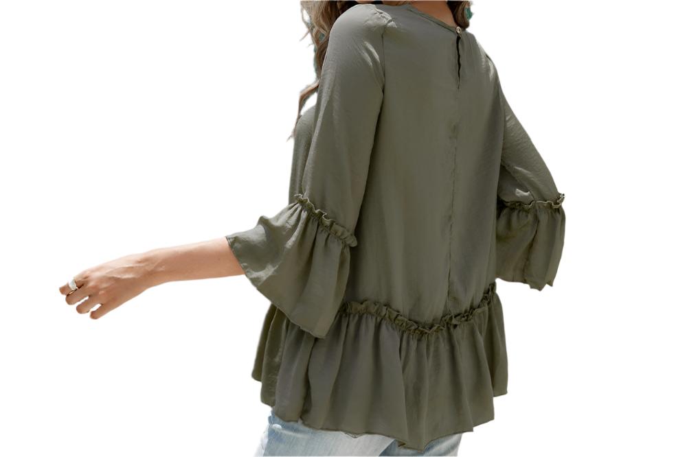 Ruffled Loose Top