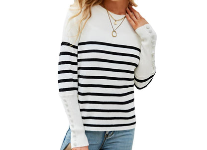 Striped Knitwear Sweater