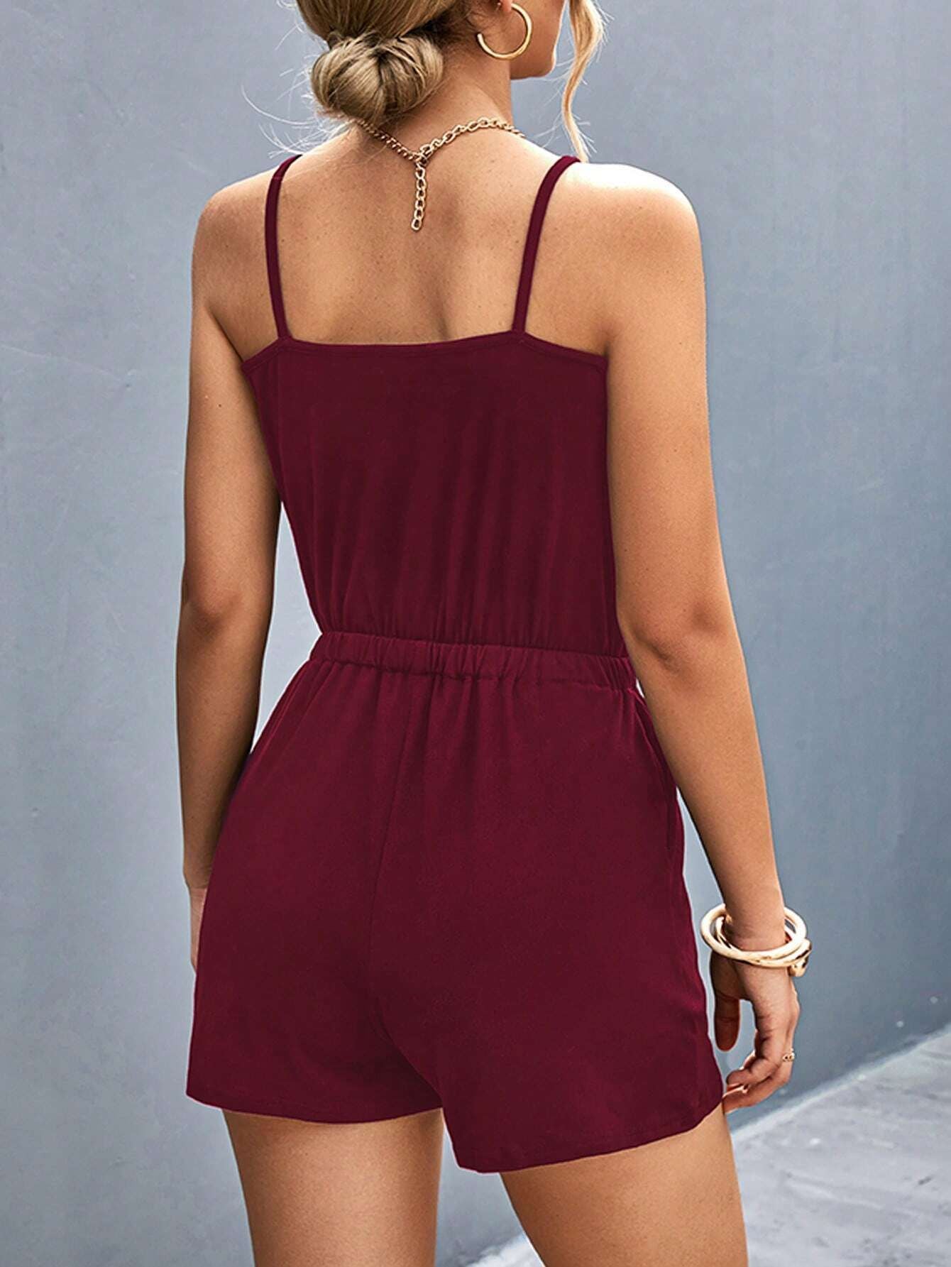 Metal Strap Romper