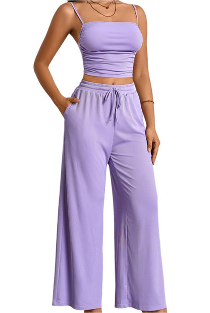 Casual Trousers Sexy Comfortable Refined Two-Piece Pants Set