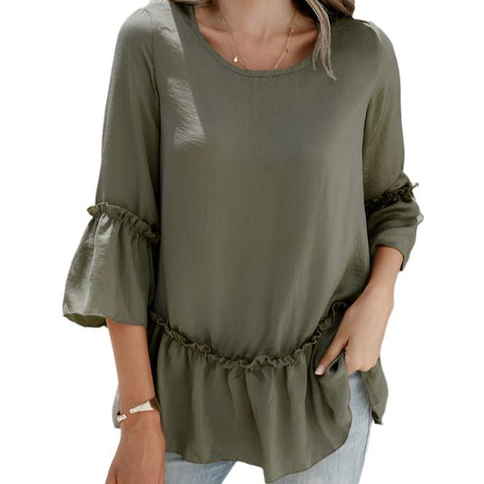 Ruffled Loose Top