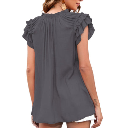 Ruffle Sleeve Top