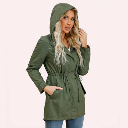 Cotton Loose Solid Color Coat