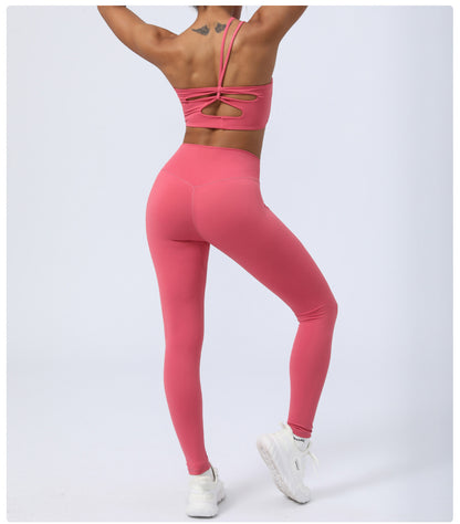 Yoga Backless Fitness Running Sports Suit