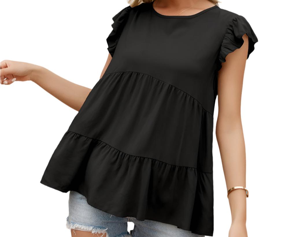 Loose Short Sleeve Top