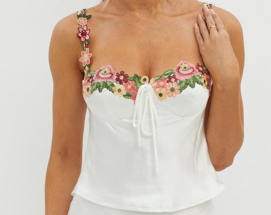 Floral Sling Butterfly Short Top