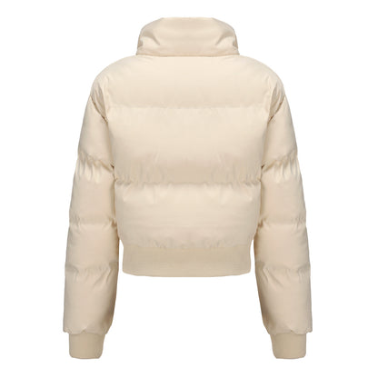 Cotton High Collar Padded Puffer Jacket