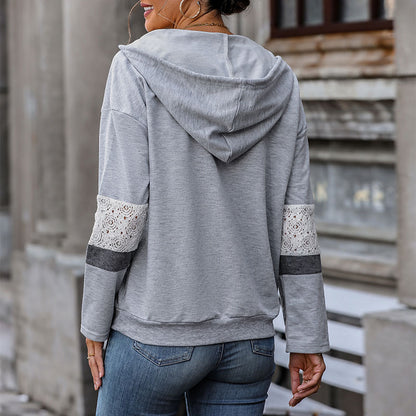 Long-Sleeved Hooded Sweatshirt