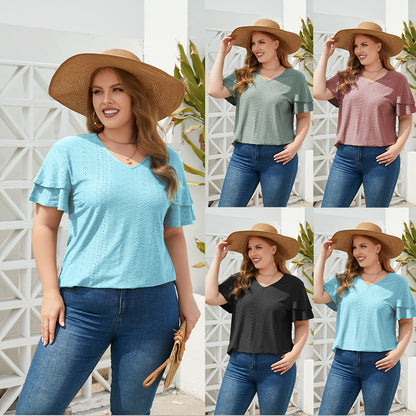 Plus Size Loose Fitting Casual T-shirt Top