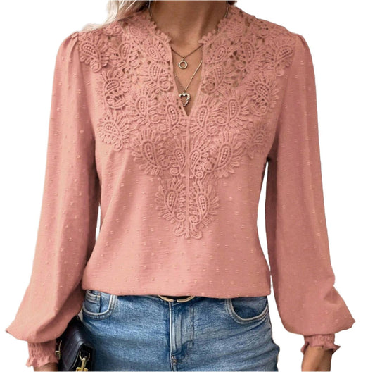 Lace Long Sleeve Top