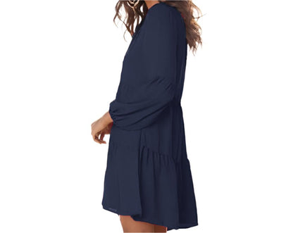 Lantern Long Sleeve Loose Dress