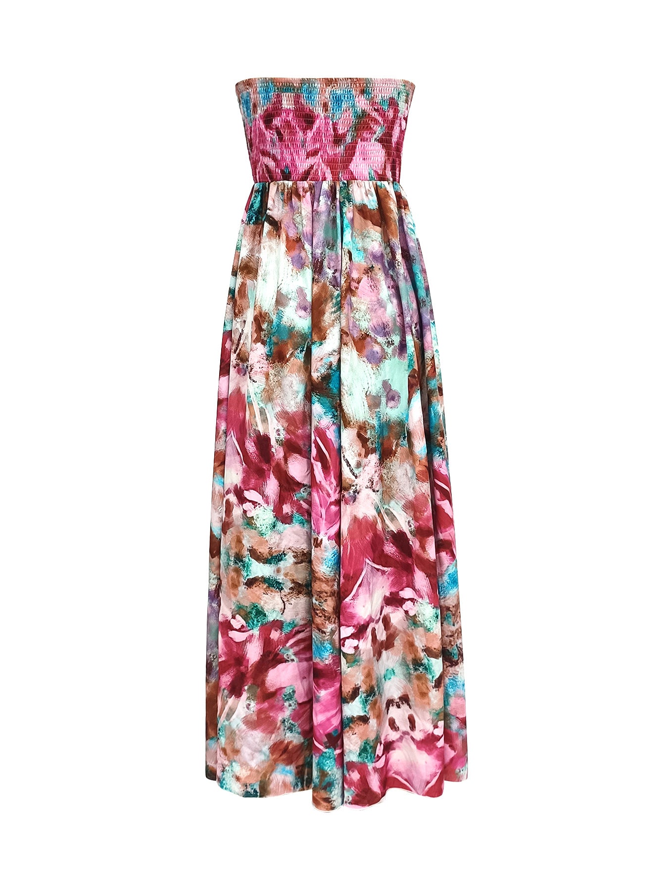 Floral Loose Strapless Sexy Sling Dress