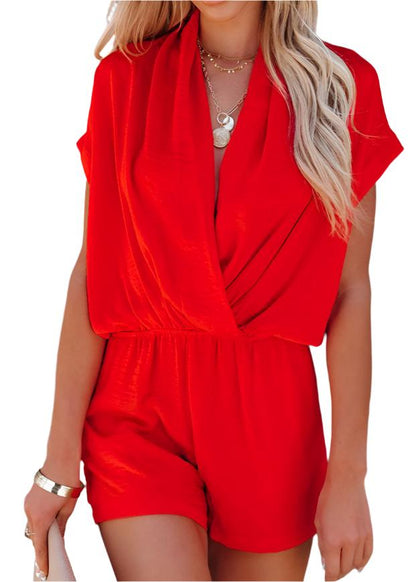 Sexy V-Neck Loose Casual Romper