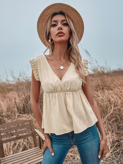 Comfortable Sleeveless Refreshing Simple Top