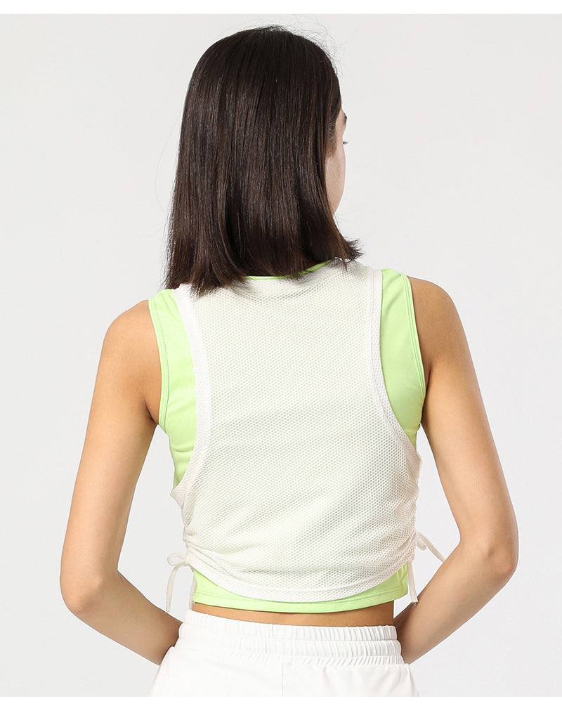 Sports Mesh Breathable Yoga Fitness Top