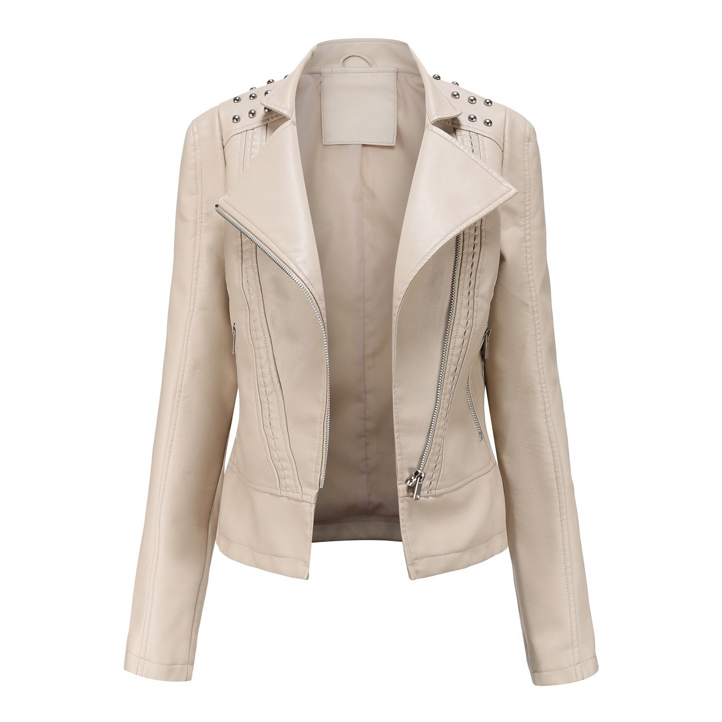 Rivet Leather Motorcycle Jacket