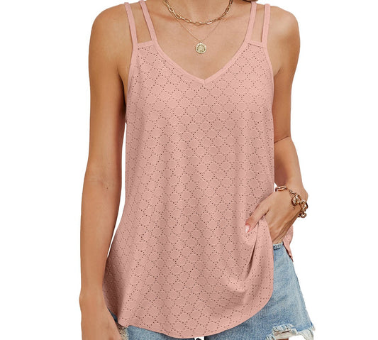 Double Sling Strap Loose Fitting Top