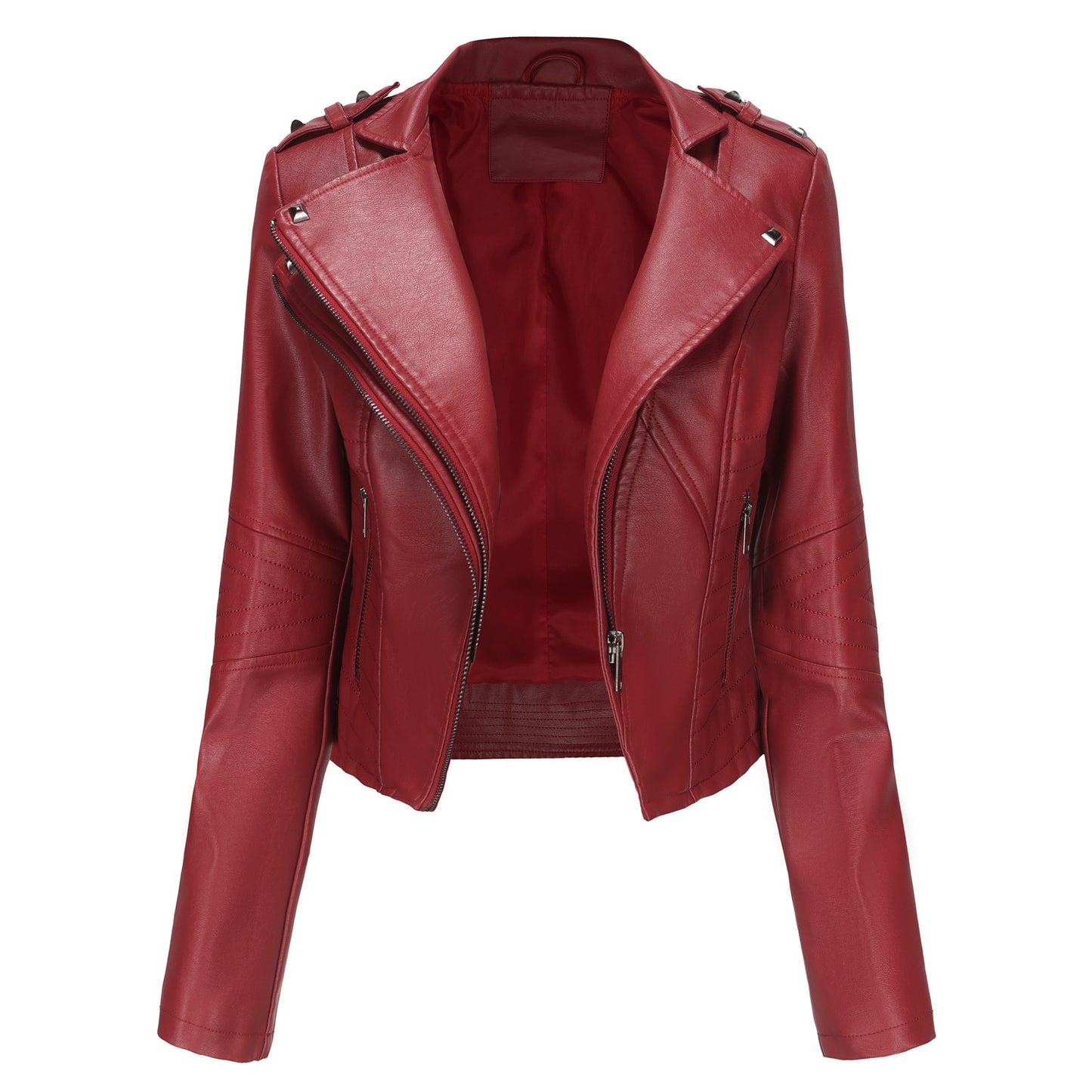 Rivet Leather Jacket