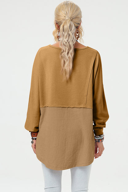 Loose Casual Frayed Sweater