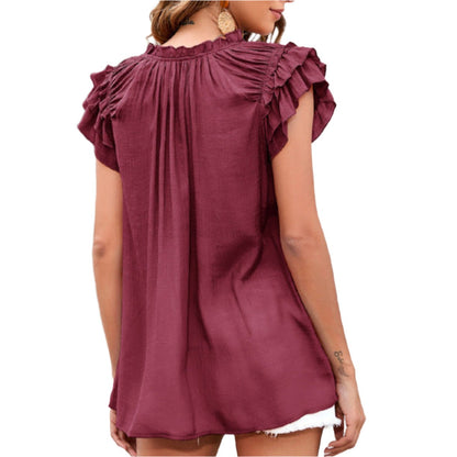 Ruffle Sleeve Top