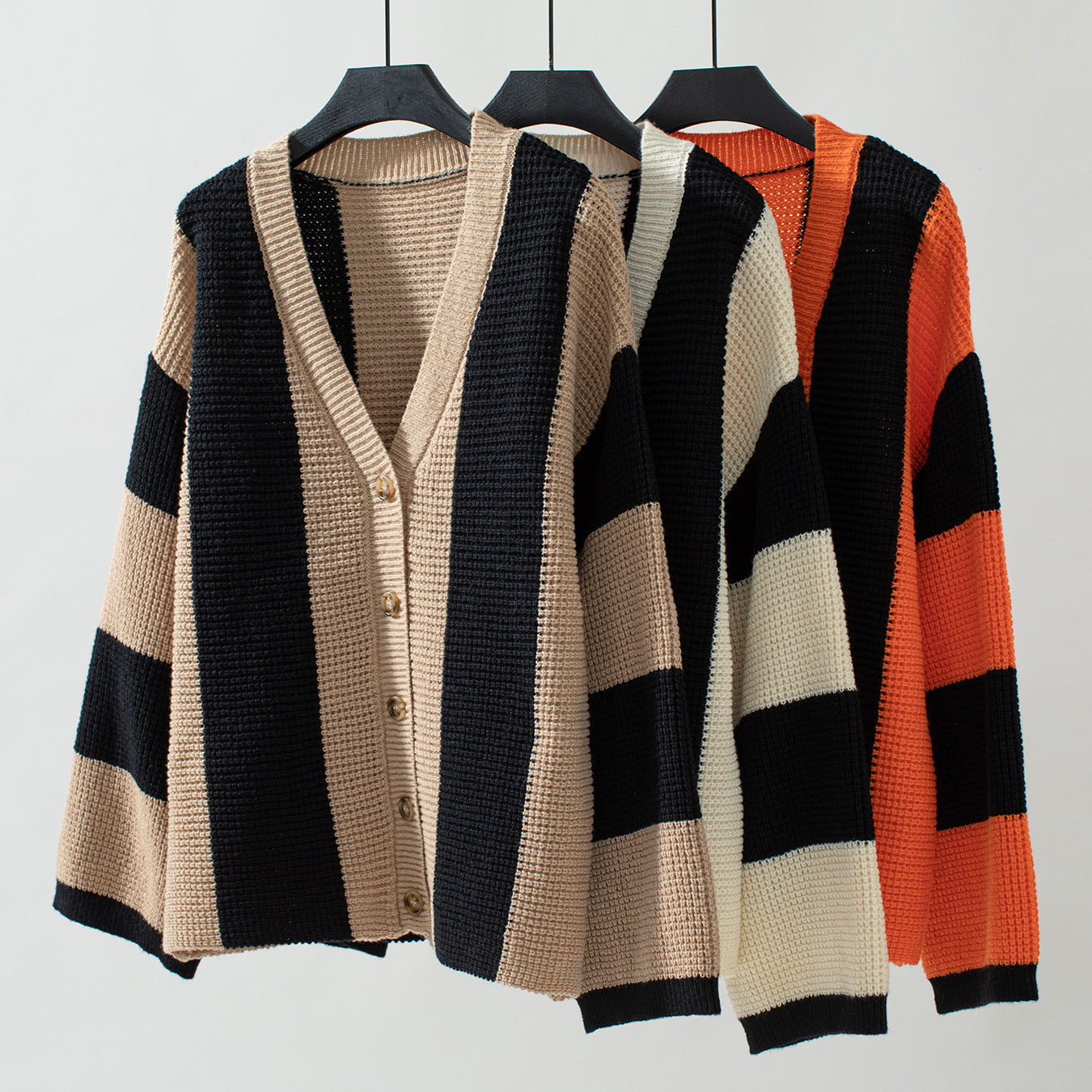 Striped Sweater Cardigan