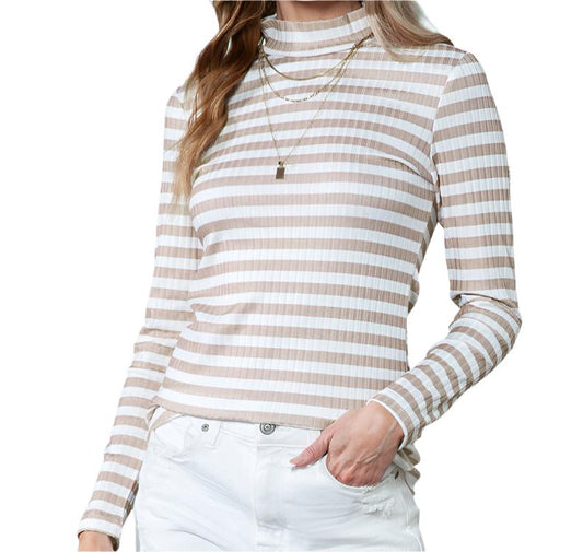 Striped Pullover Long Sleeve Top