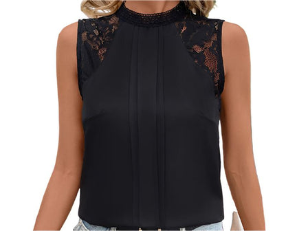 Lace Sleeveless Blouse